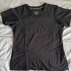 Women's Black Scrub Top